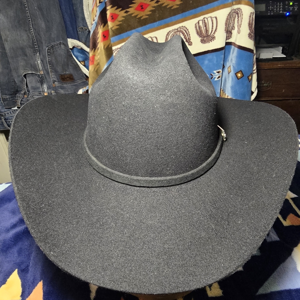 Stetson Apache, 4X Buffalo, Black, 7 3/8